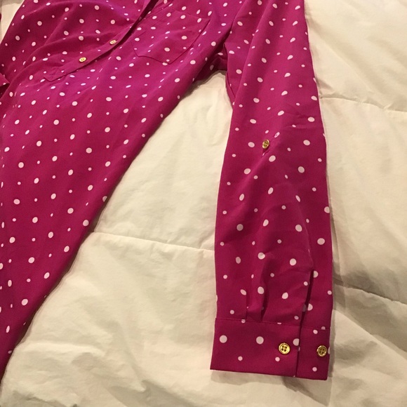 The Limited, Pink polka dot dress, size 8 - Picture 7 of 11
